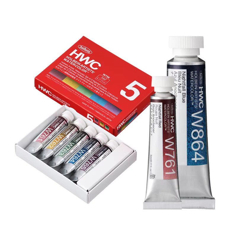 Holbein Künstler Precipitated Aquarellfarbe Nightfall für Profis und Anfänger, 5 ml oder 15 ml - Bild 5
