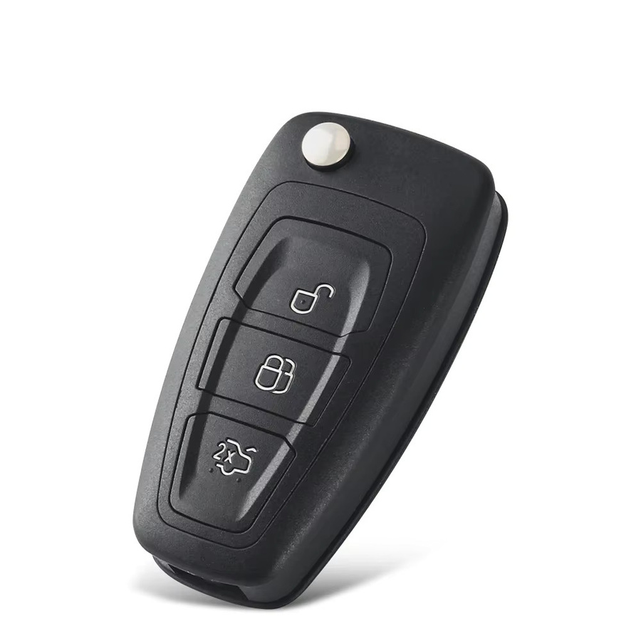 KEYYOU Auto Fernbedienung Schlüssel mit 3 Tasten für Ford Mondeo Focus C-Max, 434/433 MHz FSK, 4D63 Chip, 40/80 Bit, Schwarz - Bild 5