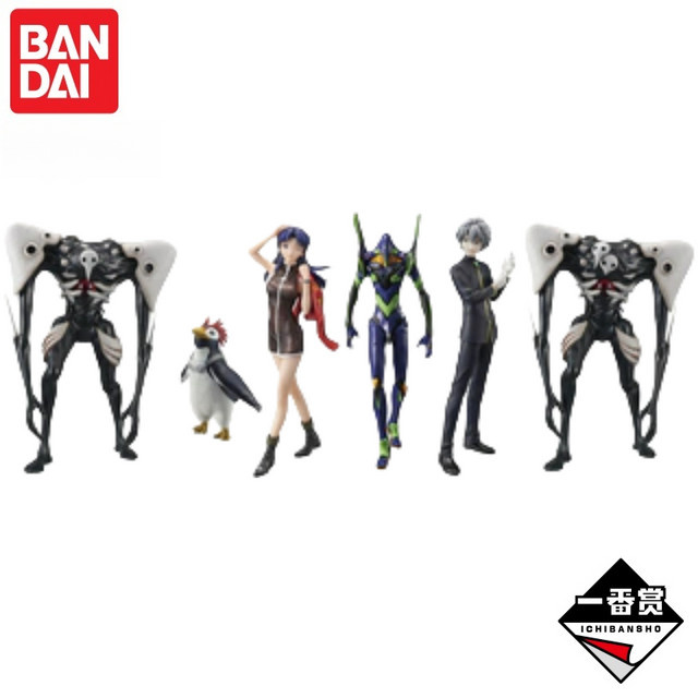 Bandai Neon Genesis Evangelion Anime Figur Shamshel Eva Misato Katsuragi Penpen Sammlerornament - Bild 1