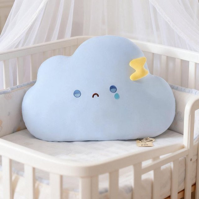 Yiran Health & Beauty Wolke Regenbogen Dekoratives Kissen, Plüsch, 50cm - Bild 1
