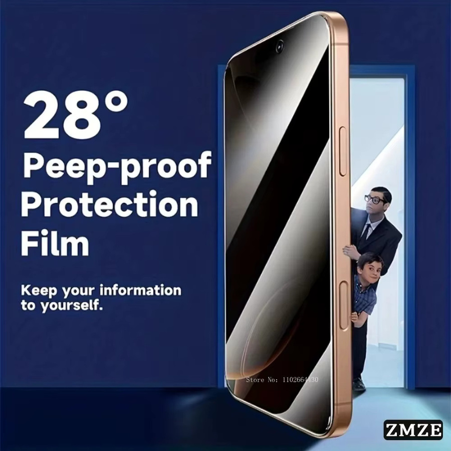 2 Stück Vivo V60 V70 Elite V70 FE Serie Anti-Spy Displayschutzfolie aus gehärtetem Glas für V60 Lite 4G und 5G - Bild 3