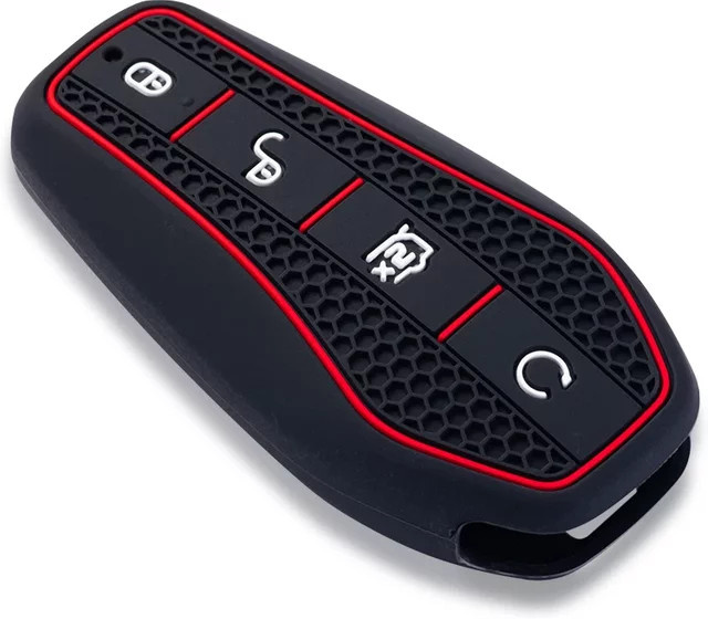 Silikon Schlüsselhülle in Schwarz für BYD Han EV, Tang DM, Qin PLUS, Song Pro/MAX und Yuan Dolphin E2 - Bild 1
