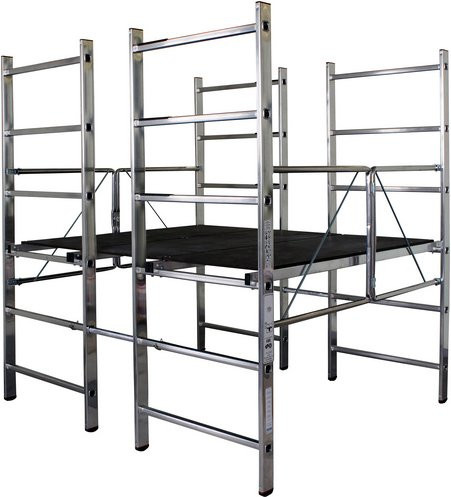 Krause Plattformgerüst CORDA aus Aluminium in Silber, Höhe: 170 cm - Bild 1