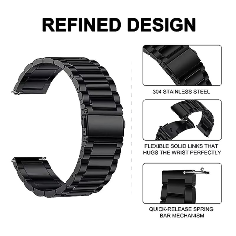 Haylou Uhrenarmband Edelstahl, Business - Bild 1