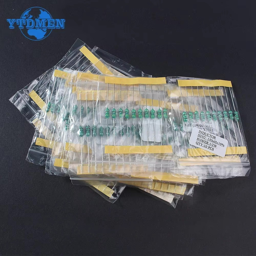 YTDMEN Induktor Sortiment Kit mit 200 Stück, 20 Werte von 1 µH bis 4,7 mH, DIP 0,5 W - Bild 2