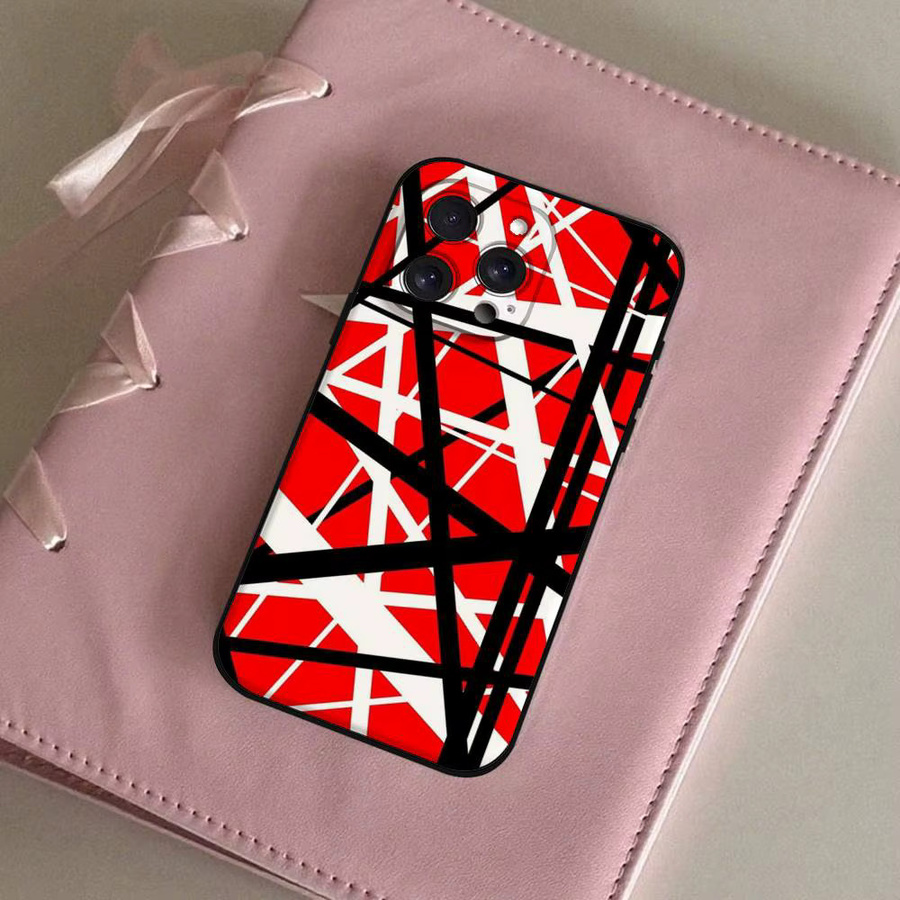 E-Eddie Van Halen Grafik-Gitarren Handyhülle aus schwarzem Silikon für iPhone 17 16 15 14 13 12 11 Pro Max Mini X Xs XR - Bild 4