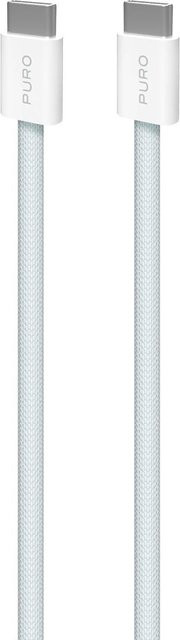 SBS Fabrik 2.0 USB-C auf USB-C Ladekabel und Synchronisationskabel 60W, Hellblau, Länge: 1,5 m - Bild 1