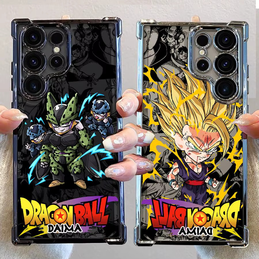 Handyhülle Dragon Ball Son Gohan und Cell für Samsung Galaxy S25 Edge S24 S23 S22 Ultra S21 Plus S20 FE in Multicolour - Bild 1
