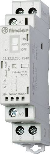 Finder Installationsschütz 22.32.0.012.4420 mit 2 Öffnern in Grau - Bild 1