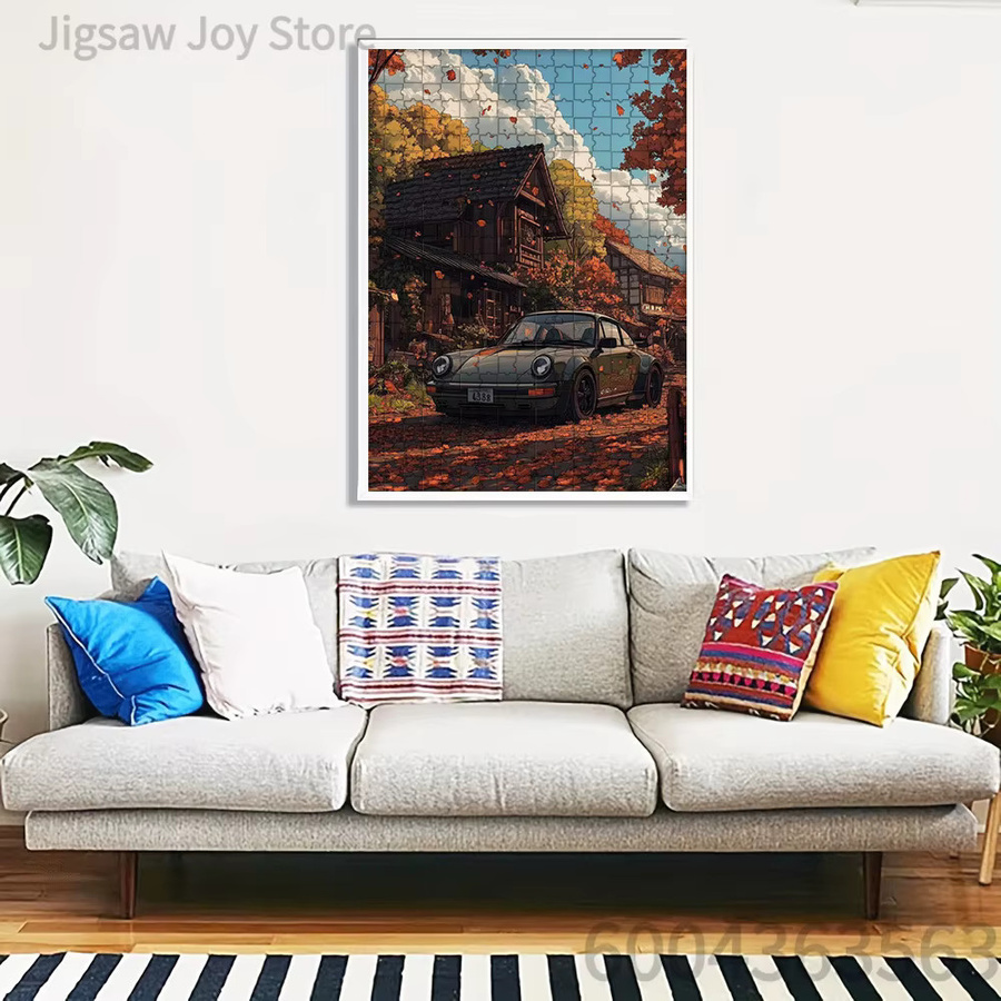 Rastar Porsche 911 Retro Herbst-Ahornwald, Papier-Puzzle, bunt - Bild 4