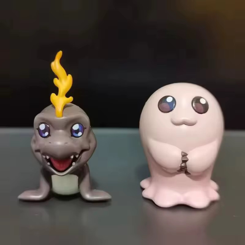 Bandai Digimon Q Ver. Kindheit Mini Koromon Gabumon Spielzeugpuppen, 9-teiliges Set - Bild 3