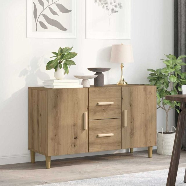 vidaXL Sideboard Artisan-Eiche in Braun aus Holzwerkstoff, B/T/H: 100 x 36 x 60 cm - Bild 2