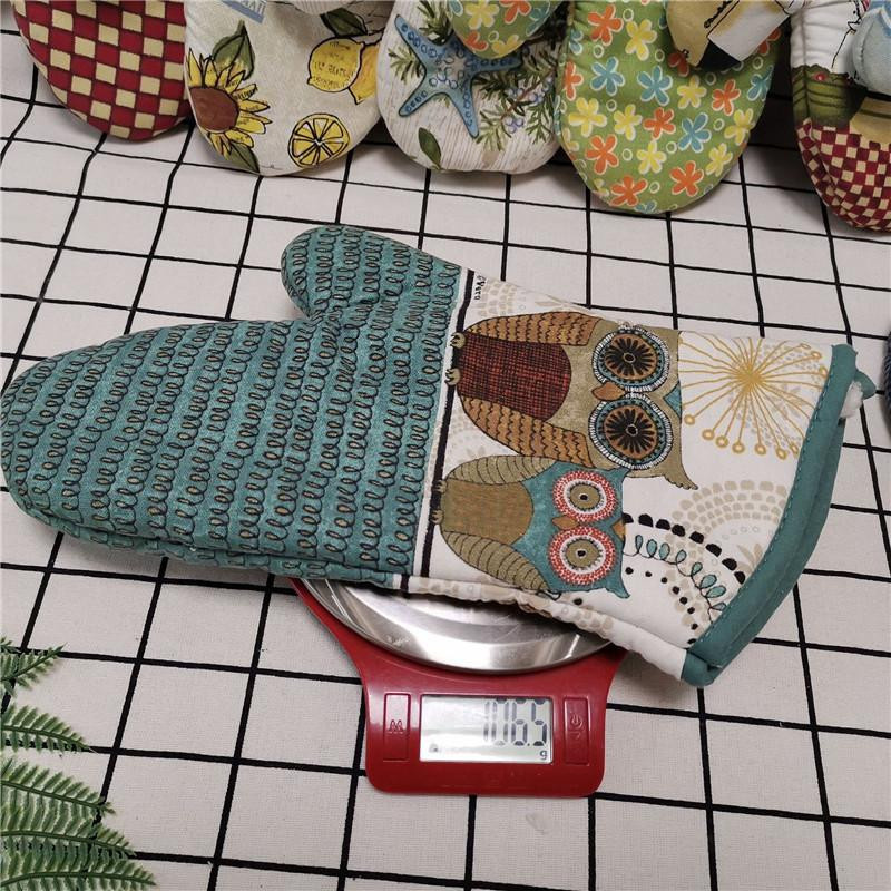 Großer Ofenhandschuh aus Baumwolle mit Print von Household supplies MH, Mehrfarbig, B: 33 cm, H: 18 cm - Bild 1