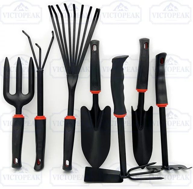 Victopeak Gartenzubehör Set mit Spaten, Schaufel, Rechen, Gabel und Hacke - Bild 1