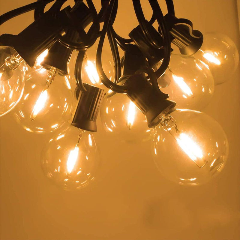 10 Stück Foroureyes Lighting LED G40 Ersatz-Glühbirnen mit E12 Sockel, 1 W, Warmweiß, Kunststoff-Kugelbirnen für Lichterketten im Innen- und Außenbereich - Bild 2