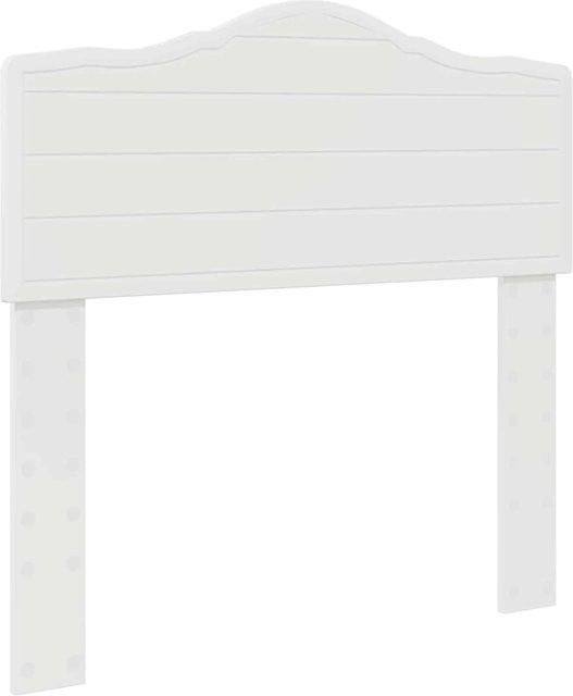 vidaXL Kopfteil für das Bett in Weiß Glänzend aus MDF aus Holzwerkstoff, Breite: 90 cm - Bild 1