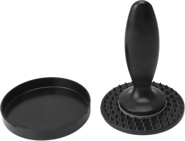 TOMTOP JMS Multifunktionale Fleischpresse Manuell Rund in Schwarz für Burger und Steak zum Grillen und Camping - Bild 1