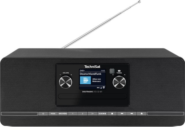 TechniSat DIGITRADIO 372 CD BT Digitalradio mit DAB+, UKW, CD-Player und Bluetooth in Schwarz - Bild 1