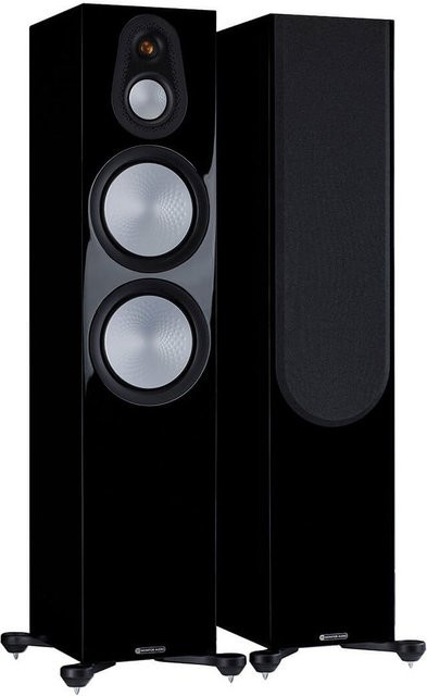 Monitor Audio Silver 500 7G Passive Stand-Lautsprecher Paar Schwarz Hochglanz - Bild 1
