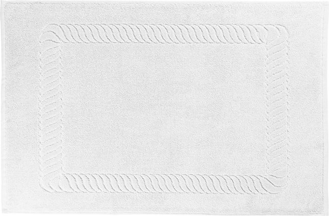 Badematte ERWIN M. Bermuda 2.0 aus Baumwolle, Farbe: Weiß, Breite: 50 cm, Länge: 70 cm - Bild 1