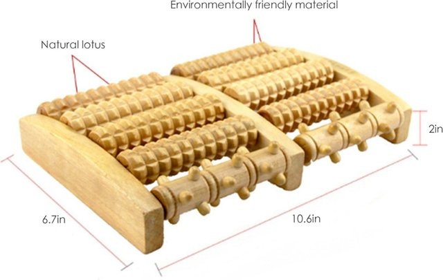 Wosawe Holz Fußroller für Reflexzonenmassage - Bild 1