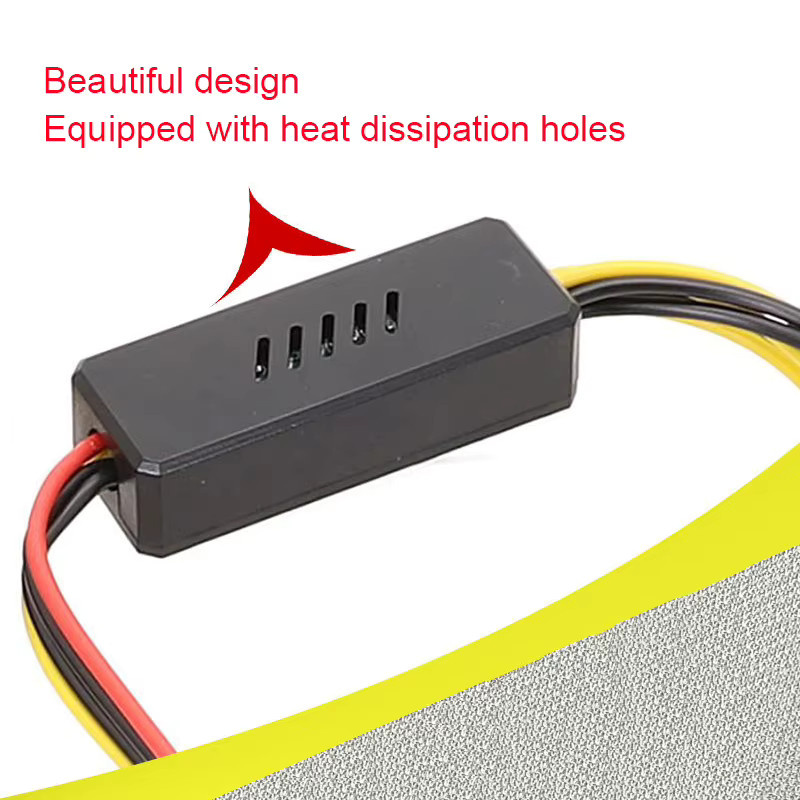 RGEEK ATX EPS 8Pin zu SATA Netzteilkabel mit Spannungsreglerchip, Schwarz - Bild 3