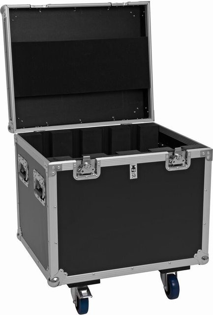 ROADINGER Flightcase für 4x Pixel Matrix Panel 5x5 RGB/WW in Schwarz mit Rollen - Bild 1