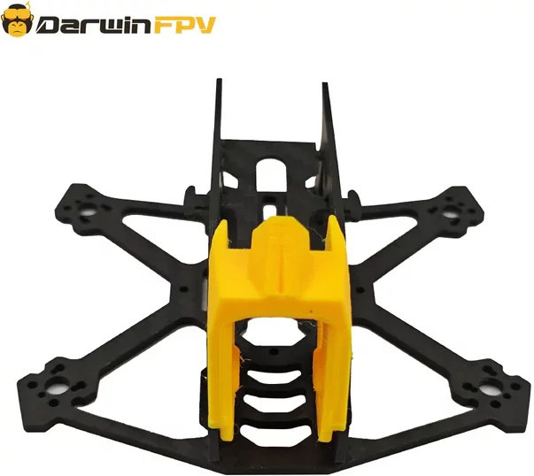 DarwinFPV BabyApe III Mini 2/3 Zoll oder III Pro 3,5 Zoll Freestyle Frame Kit in Schwarz, kompatibel mit DJI O4 VTX, Analog VTX und Walksnail Avatar - Bild 1