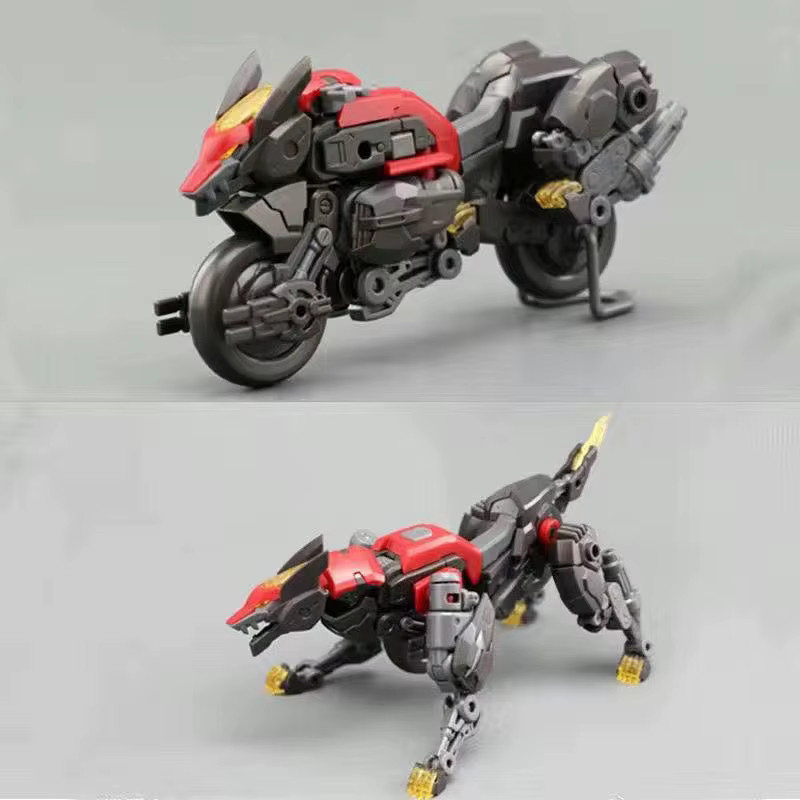 Bandai Shadow Wolf Panzerpuppe Actionfigur und Mecha Montagemodellbausatz mit Motorrad - Bild 3