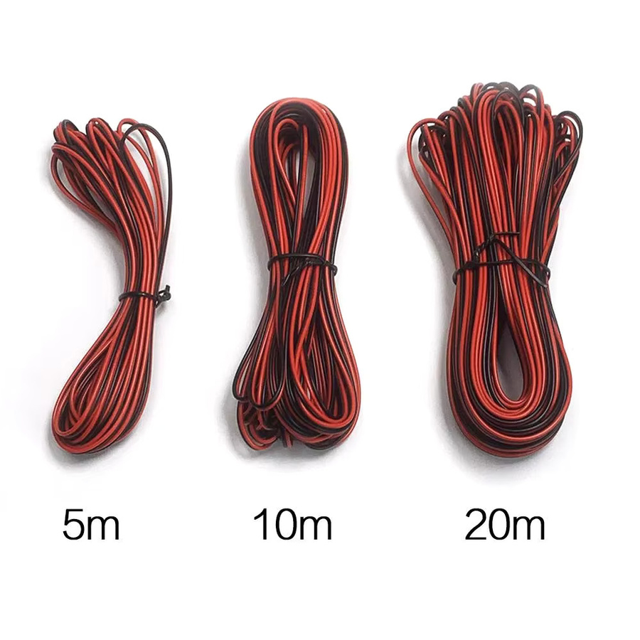 STONEGO 2-poliges Verlängerungskabel für WS2812 WS2811 RGB und COB-LED-Streifen, 22 AWG, Farbe: Rot - Bild 4