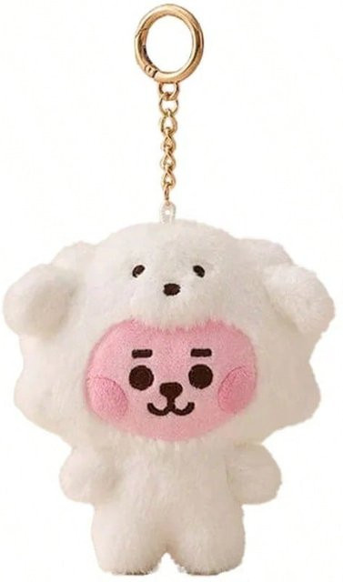 LINE FRIENDS BT21 Schlüsselanhänger, Plüsch, 10cm, White, Mädchen - Bild 1