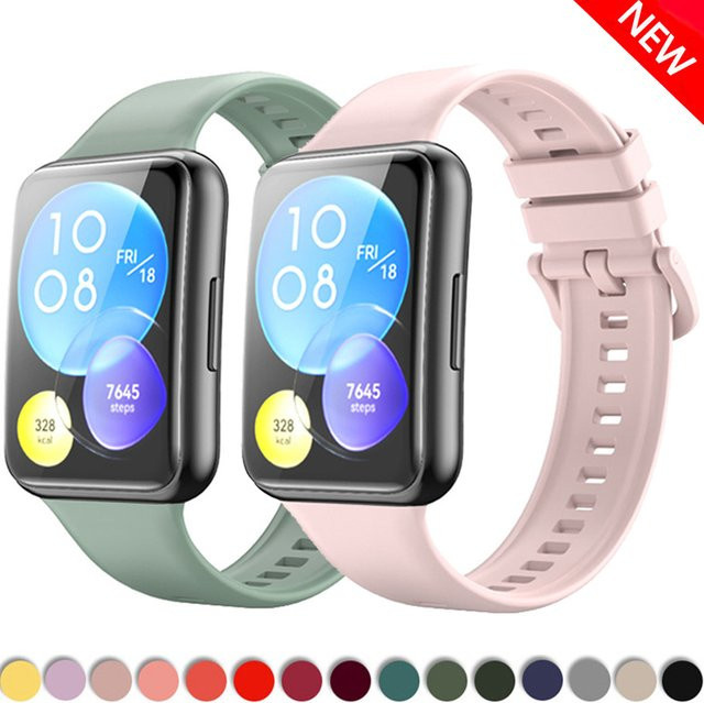 Uhrenarmband Silikon, Huawei Fit 2, Unisex, Bunt - Bild 1