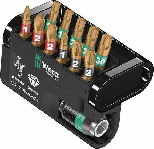 Wera Bit-Check 12 Diamond 1 Bit-Set, 12-teilig - Bild 1