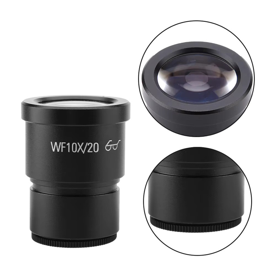YOSOO Stereo Mikroskop Okular WF10x/20 Weitfeld in Schwarz mit 30mm Montagegröße - Bild 2