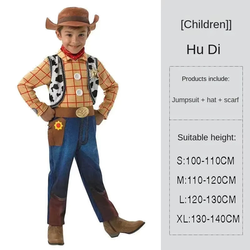 HHYRCOS Cowboy Woody Cosplay Kostüm, Jungen, Disney, Bunt / Mehrfarbig - Bild 3