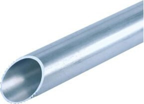 Fränkische Aluminiumrohr ES 20, starr und schwer, Farbe: Silber, Mill Finish - Bild 1