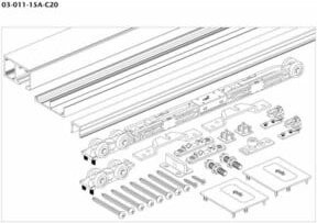 OPK Europe Spanplattenschrauben Set mit 2050 mm Länge und 59 x 65 mm Maßen - Bild 1
