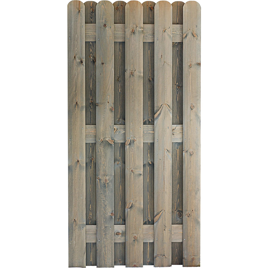 Bohlenzaun Andrewex in Grau, B/H: 90 x 180 cm - Bild 2
