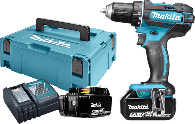 Makita LXT DDF482RTJ 18V Akku-Bohrschrauber Set mit 2x BL1850B Akkus - Bild 1