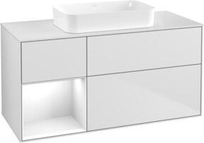 V&B Waschtischunterschrank Finion in Weiß lackiert, Breite: 120 cm, Tiefe: 60 cm - Bild 1