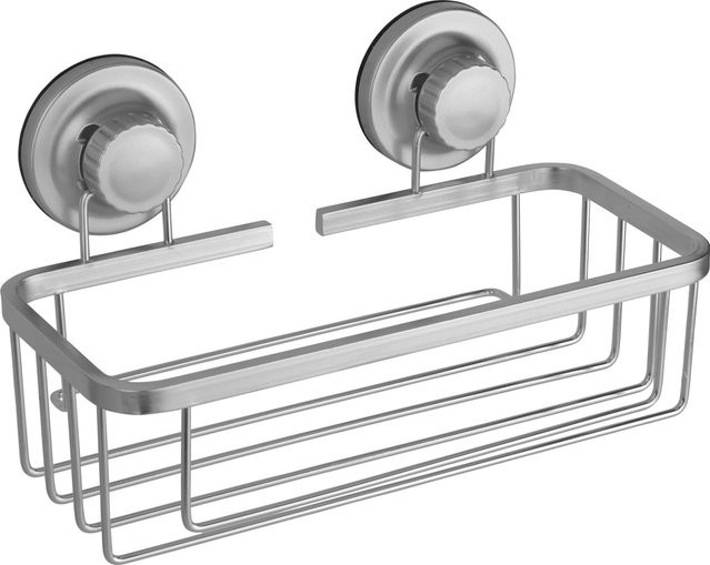 baliv Duschkorb DK1-4532 Rechteckig in Silber mit Streben - Bild 1