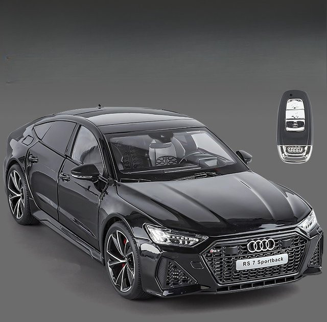 WELLY RS7-Schlüsselversion, Automodell, 1:18, Metall, Schwarz - Bild 1