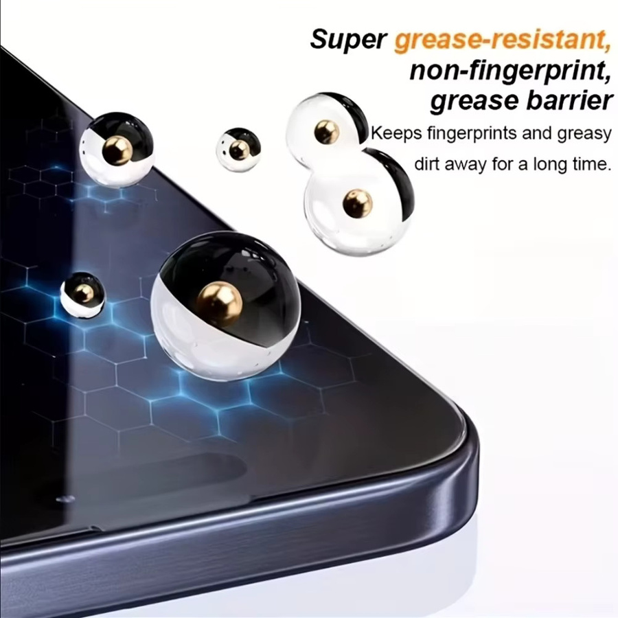 NNBILI 3-teiliges Panzerglas-Set für Samsung Galaxy S26 Ultra und S26-Serie mit Fingerabdruck-Entsperrung und Datenschutzschutz - Bild 4