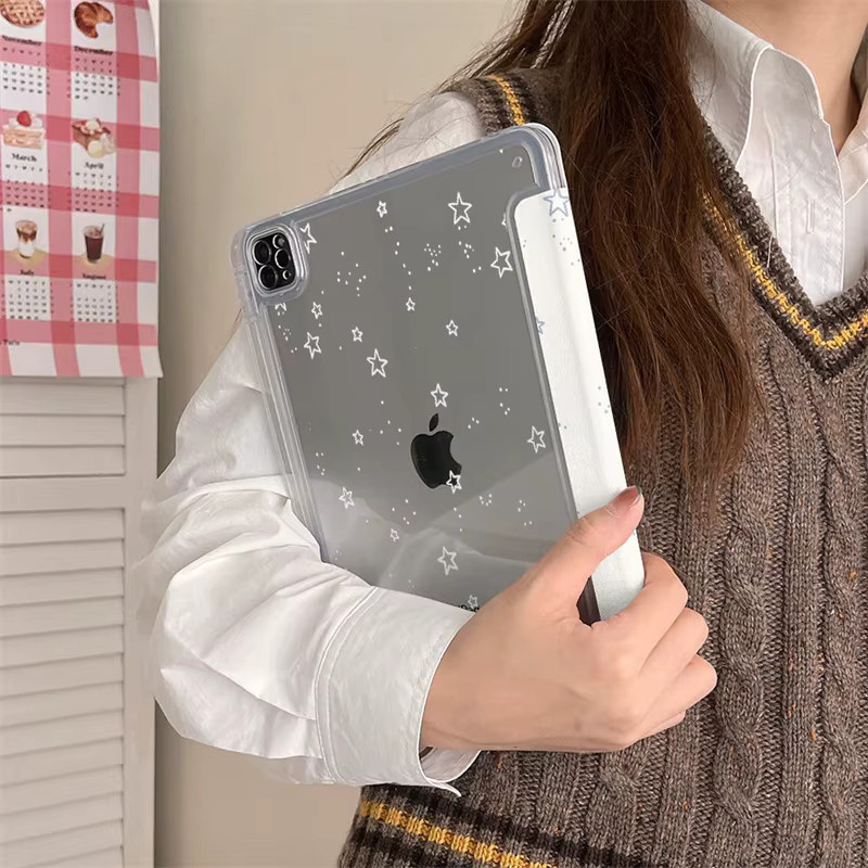 Apple iPad Hülle mit Bleistifthalter in Transparent für iPad Air, iPad Pro und iPad Mini - Bild 3