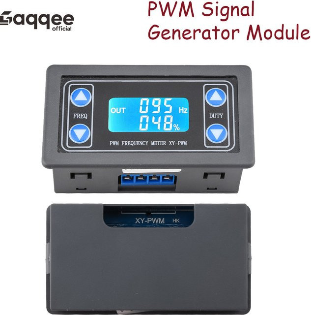 Gaqqee PWM-Pulsfrequenz-Arbeitszyklus Modul, einstellbarer Rechteckwellen-Signalgenerator, 1 Hz bis 150 kHz, Schwarz - Bild 1