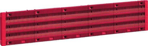 Rittal RiLineX Board 800 A Verteilungstafel, 3-polig, 60 mm, inkl. Kupfer-Sammelschienen 30x10 mm, Farbe: Rot, Breite: 110,5 cm - Bild 1
