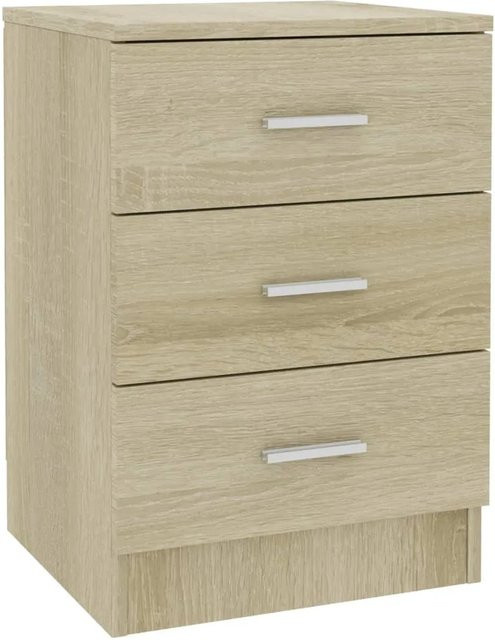 vidaXL Nachttisch Sonoma Eiche in Beige aus Holzwerkstoff, B/T/H: 38 x 35 x 56 cm - Bild 1