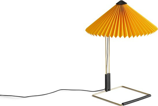 HAY Matin Tischleuchte in Messing und Gelb mit dimmbarer LED - Bild 1