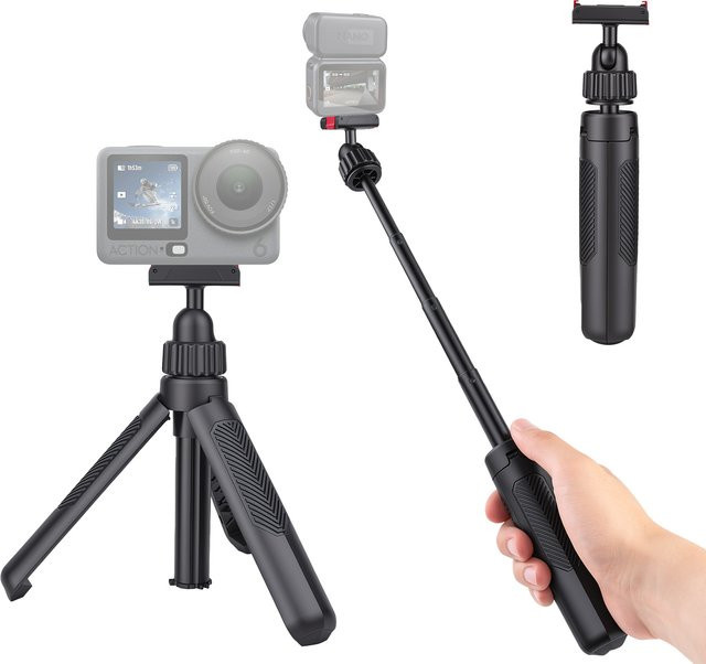 DJI Ausziehbarer Stativ-Selfie-Stick mit Magnetbefestigung und Schnellverschluss für Osmo Action 6 / NANO in Schwarz - Bild 1