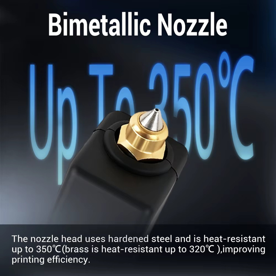 Elegoo Upgrade Hotend Baugruppe für Centauri Carbon 2 mit Keramik-Heizelement und Düsenoptionen 0.2 0.4 0.6 0.8 mm für FDM 3D-Drucker - Bild 2